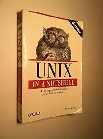 unix in a nutshell system 1st edition arnold robbins 1565924274, 978-1565924277