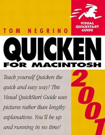 quicken 2001 for macintosh 1st edition tom negrino 0201722267, 978-0201722260