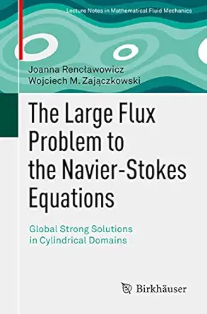 the large flux problem to the navier stokes equations global strong solutions in cylindrical domains 1st
