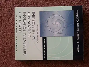 student solutions manual elementary differential equations and boundary value problems 1st edition charles w