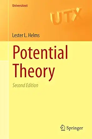 potential theory 1st edition lester l helms 1447164210, 978-1447164210