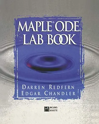the maplea o d e lab book 1st edition darren redfern ,edgar chandler 0387947337, 978-0387947334