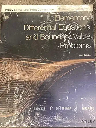 elementary differential equations and boundary value problems   bvp loose leaf print companion e text with