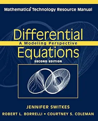 mathematica technology resource manual to accompany differential equations 2e 1st edition robert l borrelli
