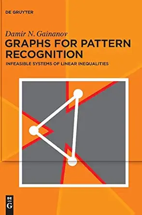 graphs for pattern recognition infeasible systems of linear inequalities 1st edition damir gainanov