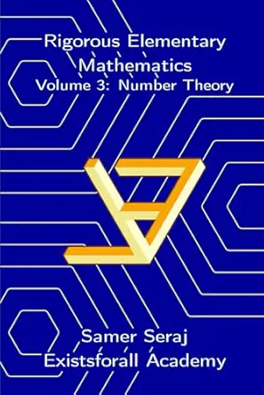 volume 3 number theory 1st edition samer seraj 1738950166, 978-1738950164