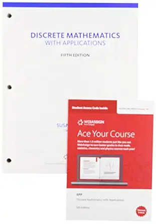 bundle discrete mathematics with applications loose leaf version 5th + webassign single term printed access