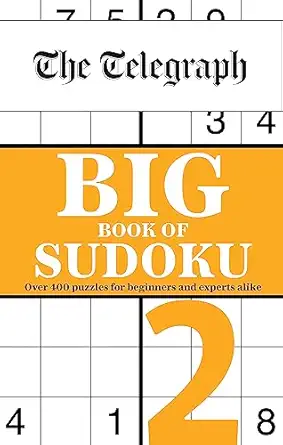 the telegraph big book of sudoku 2 1st edition telegraph media group ltd 0600637204, 978-0600637202