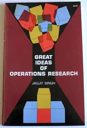great ideas of operations research 1st edition jagjit singh 0486218864, 978-0486218861