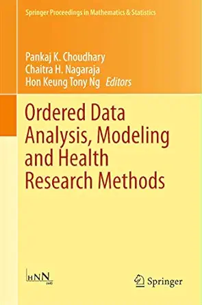 ordered data analysis modeling and health research methods in honor of h n nagarajas 60th birthday 1st