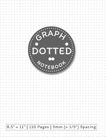 dotted paper 8 5 x 11 dotted notebook paper letter size bullet dot grid graphing pad journal with page