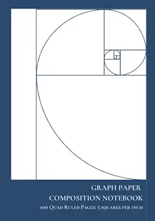 quad ruled graph paper notebook 100 pages blank grid composition book 5x5 squares per inch for math and