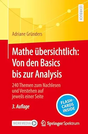 mathe a 1/4bersichtlich von den basics bis zur analysis 240 themen zum nachlesen und verstehen auf jeweils