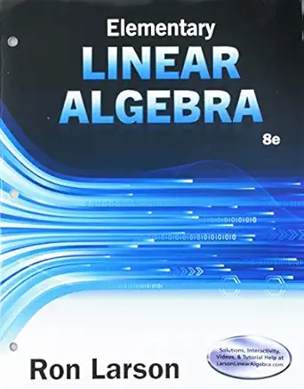 elementary linear algebra + webassign 1 term access card for larsons elementary linear algebra 8th ed 1st