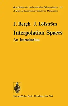 interpolation spaces an introduction 1st edition j bergh ,j la fstra m 3642664539, 978-3642664533