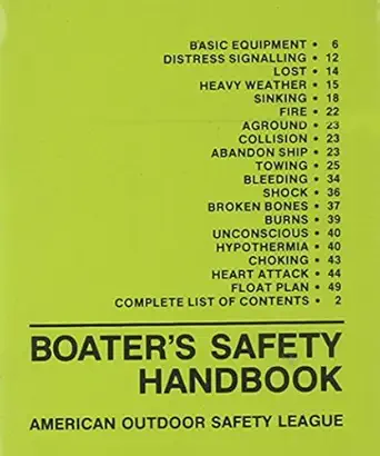 boaters safety handbook 1st edition american outdoor safety league 0898860725, 978-0898860726