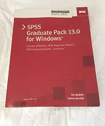 spss 13 0 for windows student version for microsoft windows xp 2000 me and 98 1st edition spss inc