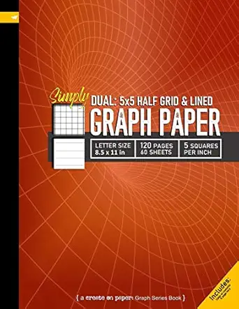 simply dual 5x5 grid and lined graph paper grid line ruled and college ruled composition notebook 8 5x 11in