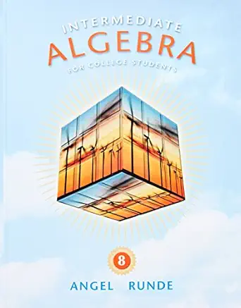 intermediate algebra for college students 1st edition allen r angel ,dennis c runde 0321620917, 978-0321620910