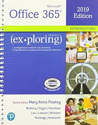 exploring microsoft office 2019 introductory 1/e + mylab it w/ pearson etext 1st edition mary anne poatsy