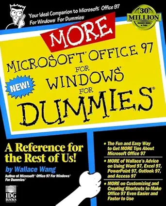 more microsoft office 97 windows for dummies 1st edition wallace wang 0764501364, 978-0764501364