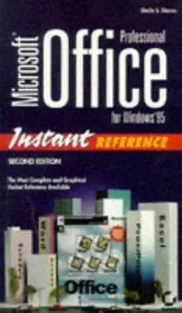 microsoft office professional for windows 95 instant reference 1st edition sheila s dienes 0782117767,