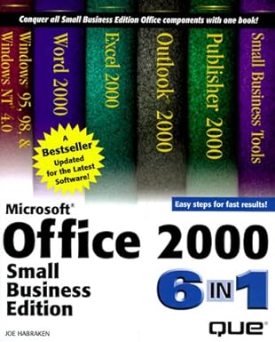 microsoft office 2000 small 6 in 1 1st edition joseph w habraken ,jim minatel ,joe habraken 078971972x,