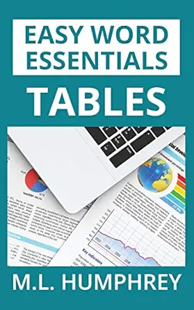 tables 1st edition m l humphrey 1950902285, 978-1950902286