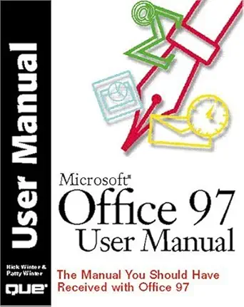 microsoft office 97 users manual 1st edition rick winter ,patty winter 0789717069, 978-0789717061