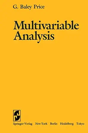 multivariable analysis 1st edition griffith b price 0387909346, 978-0387909349