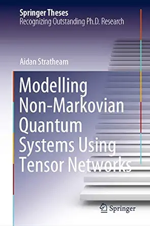 modelling non markovian quantum systems using tensor networks 1st edition aidan strathearn 3030549747,