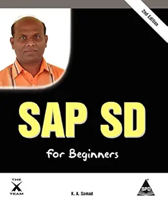 sap sd for beginners 1st edition k a samad 1619030004, 978-1619030008