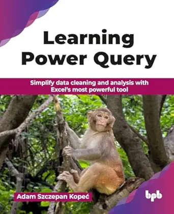 learning power query simplify data cleaning and analysis with excela s most powerful tool 1st edition adam