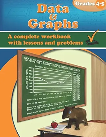 data and graphs grades 4 5 workbook 1st edition maria miller 1532944942, 978-1532944949