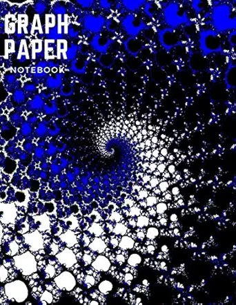 graph paper notebook black and blue soft cover 100 square grid pages 1/4 inch squares large 8 5x11 inch