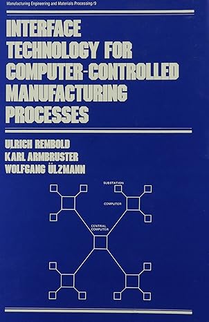 interface technology for computer controlled manufacturing processes 1st edition ulrich rembold 0824718364,