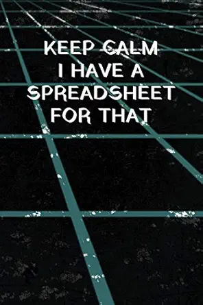 keep calm i have a spreadsheet for that funny office gag gift notebook journal for accounting cpas