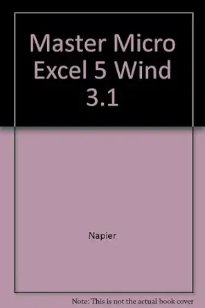mastering microsoft excel 5 for windows 3 1 1st edition h albert napier ,philip j judd 0760040915,