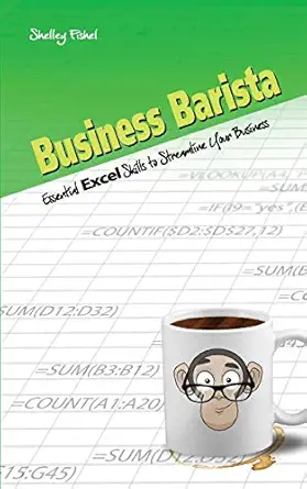 business barista essential excel skills to streamline your business 1st edition shelley fishel 0993592945,