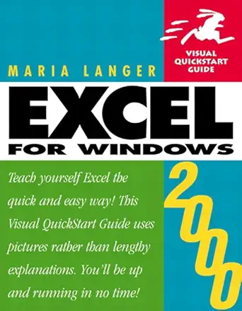 excel 2000 for windows 1st edition maria langer 0201354276, 978-0201354270