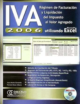iva 2006 utilizando microsoft excel with cdrom 1st edition juan m carratala ,horacio albano 9871046553,