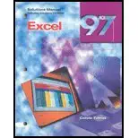 excel 97 solutions manual 1st edition carole tobias 0028035933, 978-0028035932