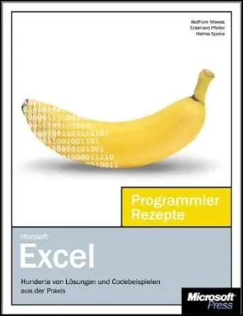 microsoft excel programmier rezepte 1st edition helma spona 386063089x, 978-3860630891