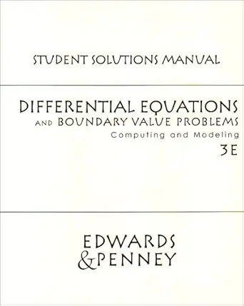 diffrntl equatnsand boundary valu probs cmptg 1st edition c henry edwards 0130475793, 978-0130475794