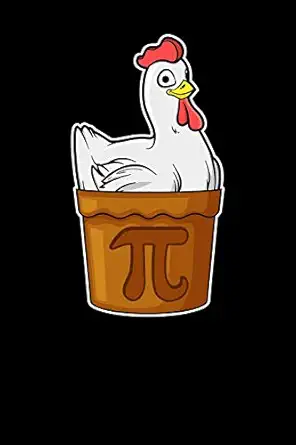 chicken pot pie pi day graph paper notebook 5x5 20 x 20 1st edition nw sports hobbies printing 1796964913,