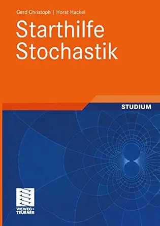 starthilfe stochastik studium 1st edition gerd christoph ,horst hackel 3519003414, 978-3519003410