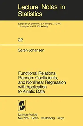 functional relations random coefficients and nonlinear regression with application to kinetic data 1st