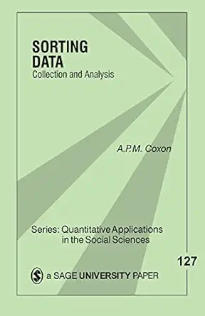 sorting data collection and analysis 1st edition anthony p m coxon 0803972377, 978-0803972377
