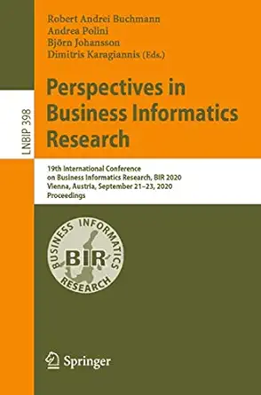 perspectives in business informatics research 19th international conference on business informatics research