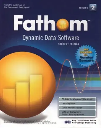 fathom dynamic data software version 2 1st edition key curriculum press 1559536845, 978-1559536844